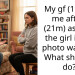 My gf (19f) hit me after I (21m) asked if the girl in the photo was her. What should I do?