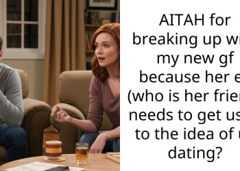 AITAH for breaking up with my new gf because her ex (who is her friend) needs to get used to the idea of us dating?