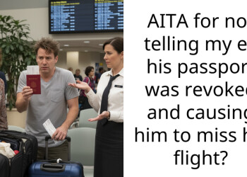 AITA for not telling my ex his pa*sport was revoked and causing him to miss his flight?
