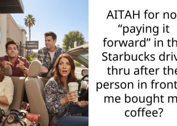 AITAH for not “paying it forward” in the Starbucks drive thru after the person in front of me bought my coffee?