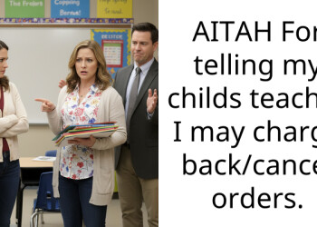 AITAH For telling my childs teacher I may charge back/cancel orders.
