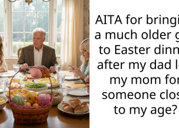 AITA for bringing a much older guy to Easter dinner after my dad left my mom for someone close to my age?