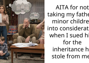 AITA for not taking my father’s minor children into consideration when I sued him for the inheritance he stole from me?