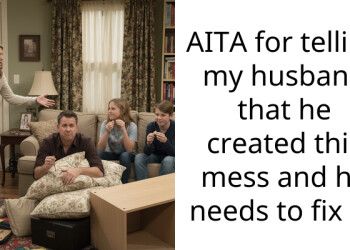 AITA for telling my husband that he created this mess and he needs to fix it?