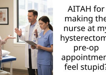 AITAH for making the nurse at my hysterectomy pre-op appointment feel stupid?