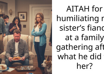 AITAH for humiliating my sister’s fiancé at a family gathering after what he did to her?