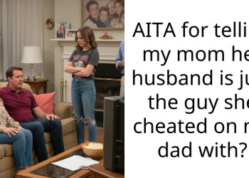 AITA for telling my mom her husband is just the guy she cheated on my dad with?