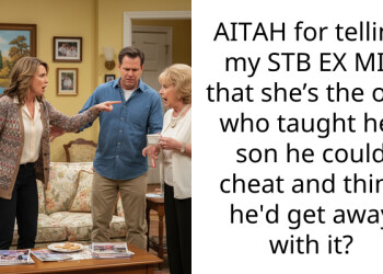 AITAH for telling my STB EX MIL that she’s the one who taught her son he could cheat and think he’d get away with it?