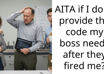 AITA if I don’t provide the code my boss needs after they fired me?