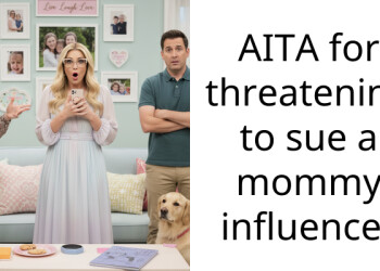 AITA for threatening to sue a mommy influencer