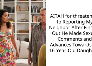 AITAH for threatening to Reporting My Neighbor After Finding Out He Made S*xual Comments and Advances Towards My 16-Year-Old Daughter?
