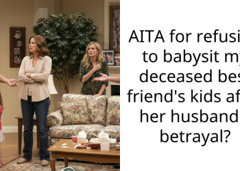 AITA for refusing to babysit my deceased best friend’s kids after her husband’s betrayal?