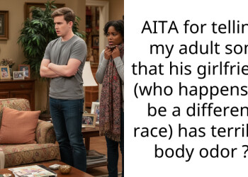AITA for telling my adult son that his girlfriend (who happens to be a different race) has terrible body odor ?
