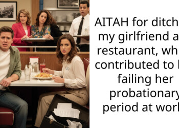 AITAH for ditching my girlfriend at a restaurant, which contributed to her failing her probationary period at work?
