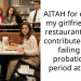 AITAH for ditching my girlfriend at a restaurant, which contributed to her failing her probationary period at work?