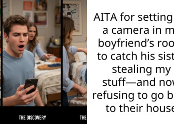 AITA for setting up a camera in my boyfriend’s room to catch his sister stealing my stuff—and now refusing to go back to their house