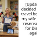 [Update] I decided not to travel because my wife made reservations for Disney again