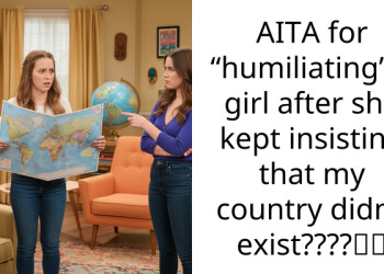AITA for “humiliating” a girl after she kept insisting that my country didn’t exist????💀😭