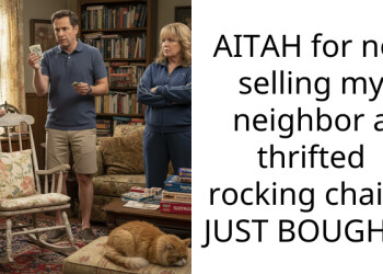 AITAH for not selling my neighbor a thrifted rocking chair I JUST BOUGHT?