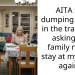AITA for dumping dinner in the trash and asking my family not to stay at my place again?