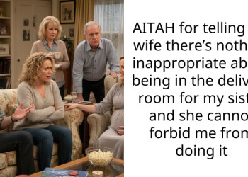 AITAH for telling my wife there’s nothing inappropriate about being in the delivery room for my sister and she cannot forbid me from doing it