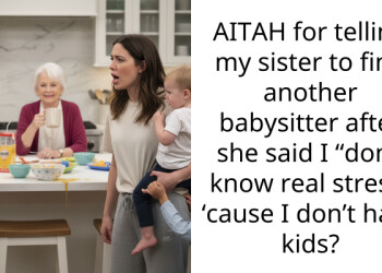 AITAH for telling my sister to find another babysitter after she said I “don’t know real stress” ‘cause I don’t have kids?