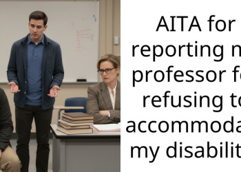 AITA for reporting my professor for refusing to accommodate my disability?