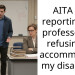AITA for reporting my professor for refusing to accommodate my disability?