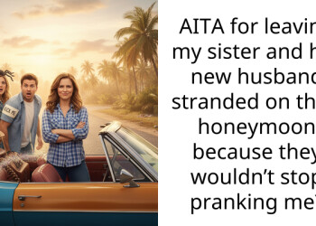 AITA for leaving my sister and her new husband stranded on their honeymoon because they wouldn’t stop pranking me?