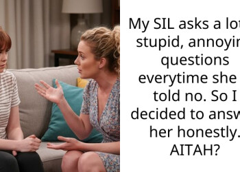 My SIL asks a lot of stupid, annoying questions everytime she is told no. So I decided to answer her honestly. AITAH?