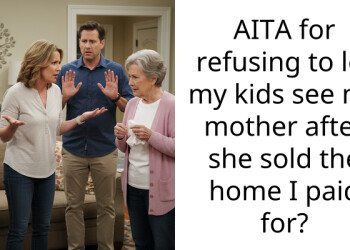 AITA for refusing to let my kids see my mother after she sold the home I paid for?