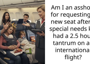 Am I an a*shole for requesting a new seat after a special needs kid had a 2.5 hour tantrum on an international flight?