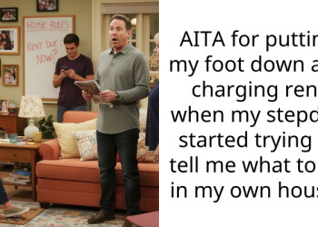 AITA for putting my foot down and charging rent when my stepdad started trying to tell me what to do in my own house?