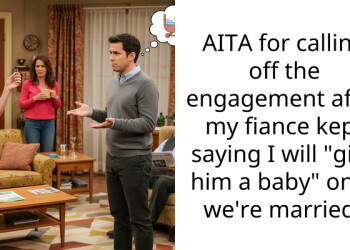 AITA for calling off the engagement after my fiance kept saying I will “give him a baby” once we’re married?