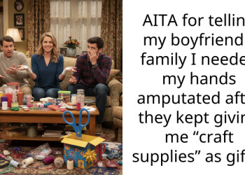 AITA for telling my boyfriend’s family I needed my hands amputated after they kept giving me “craft supplies” as gifts?