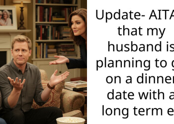 Update- AITAH that my husband is planning to go on a dinner date with a long term ex