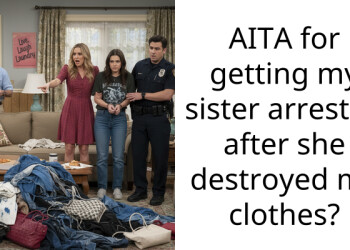 AITA for getting my sister arrested after she destroyed my clothes?