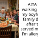 AITA for walking out of my boyfriend’s family dinner after they served me food I’m allergic to?
