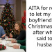 AITA for refusing to let my sister’s boyfriend attend Christmas dinner after what he said to my husband?