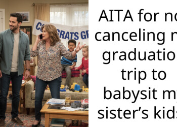 AITA for not canceling my graduation trip to babysit my sister’s kids?