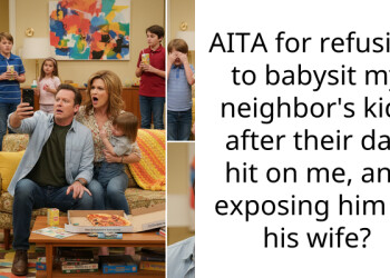 AITA for refusing to babysit my neighbor’s kids after their dad hit on me, and exposing him to his wife?