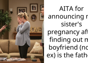 AITA for announcing my sister’s pregnancy after finding out my boyfriend (now ex) is the father?