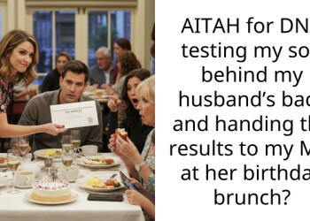 AITAH for DNA testing my son behind my husband’s back and handing the results to my MIL at her birthday brunch?