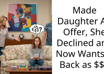 Made Daughter An Offer, She Declined and Now Wants It Back as $$$