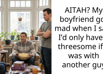 AITAH? My boyfriend got mad when I said I’d only have a th****ome if it was with another guy