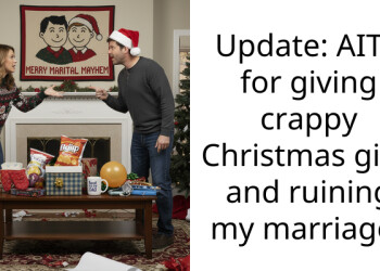 Update: AITA for giving c**ppy Christmas gifts and ruining my marriage?