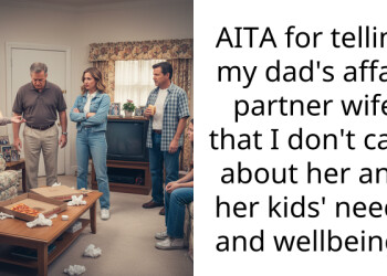 AITA for telling my dad’s affair partner wife that I don’t care about her and her kids’ needs and wellbeing?