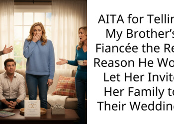 AITA for Telling My Brother’s Fiancée the Real Reason He Won’t Let Her Invite Her Family to Their Wedding?