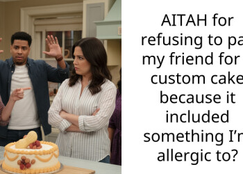 AITAH for refusing to pay my friend for a custom cake because it included something I’m allergic to?