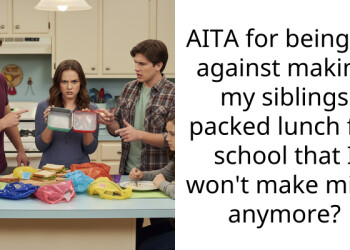 AITA for being so against making my siblings packed lunch for school that I won’t make mine anymore?